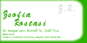 zsofia rostasi business card